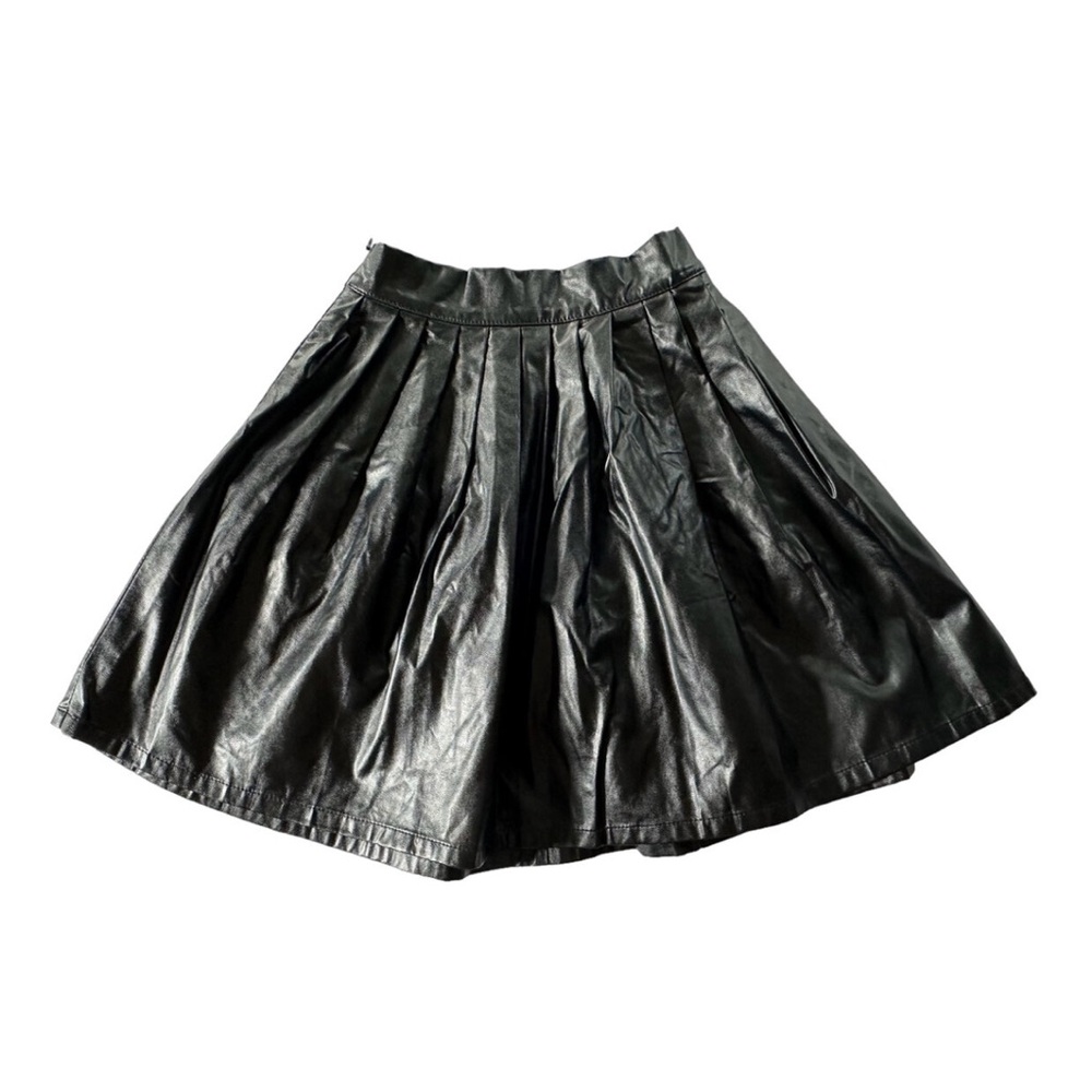 Take Note Pleather Skirt